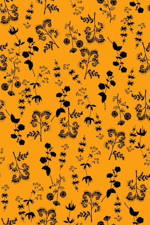 抽象花卉印花华亿平台图片