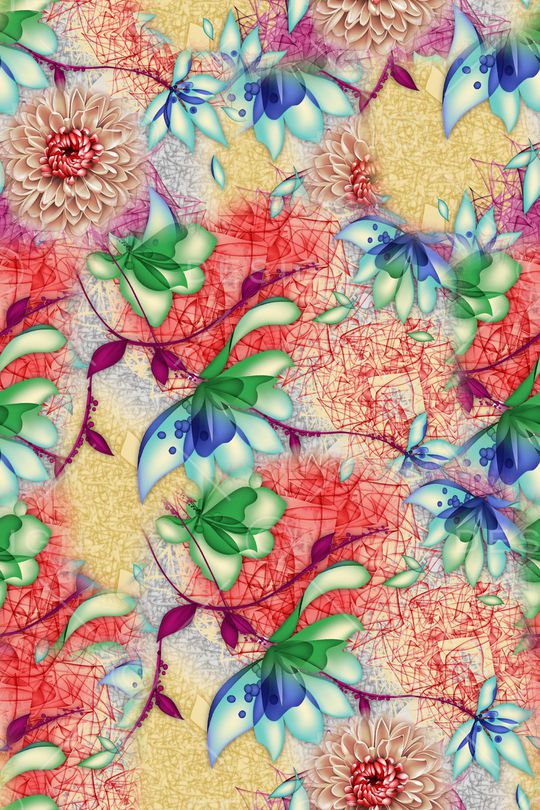 抽象印花华亿平台图片