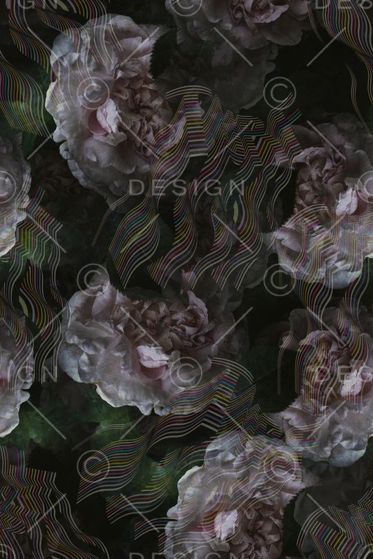 唯美花朵印花华亿平台图片