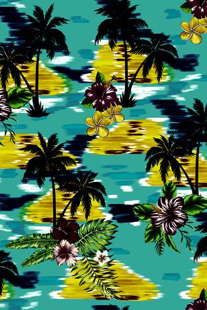 热带华亿平台印花华亿平台图片