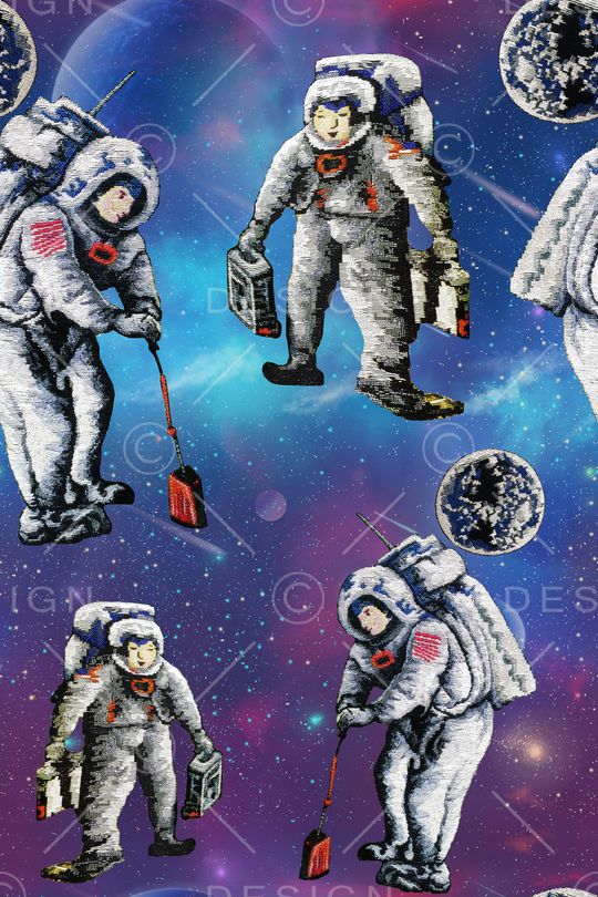 宇航员印花华亿平台图片