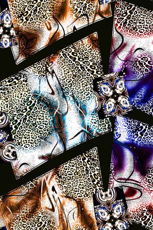 几何印花华亿平台图片