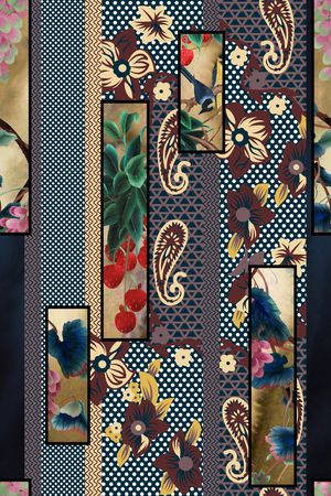 几何印花华亿平台图片