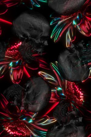 骷髅时尚印花华亿平台图片