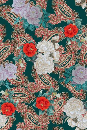 茶花印花华亿平台图片