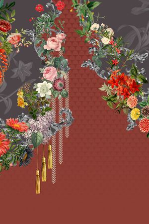 连衣裙印花华亿平台图片