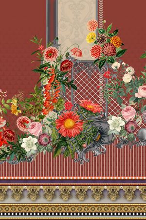 定位花印花华亿平台图片