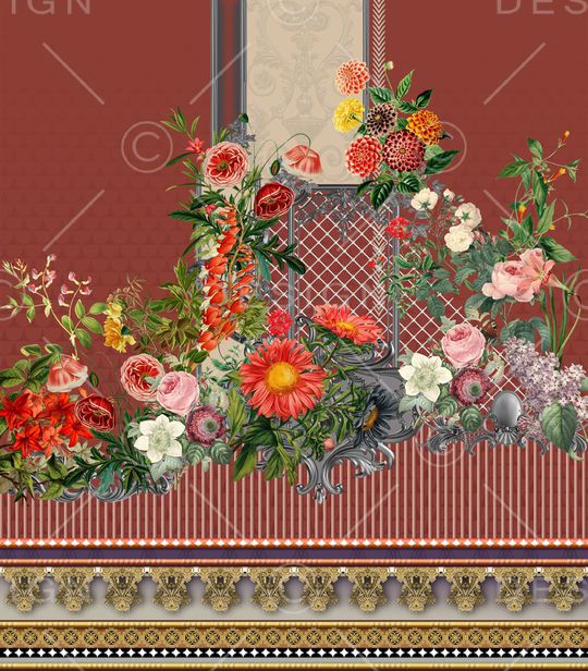 定位花印花华亿平台图片