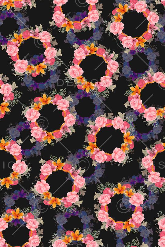 花卉印花华亿平台图片