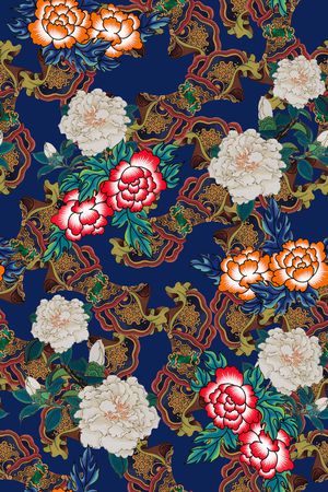 真丝印花华亿平台图片