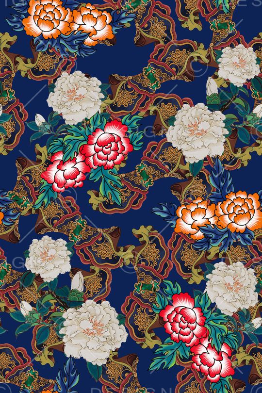 真丝印花华亿平台图片