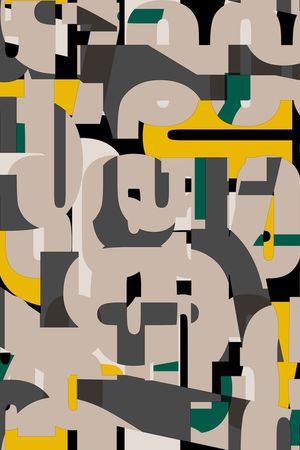 几何印花华亿平台图片