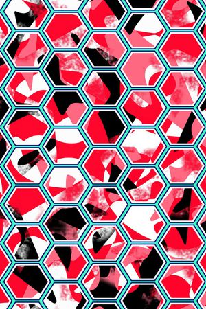 几何印花华亿平台图片