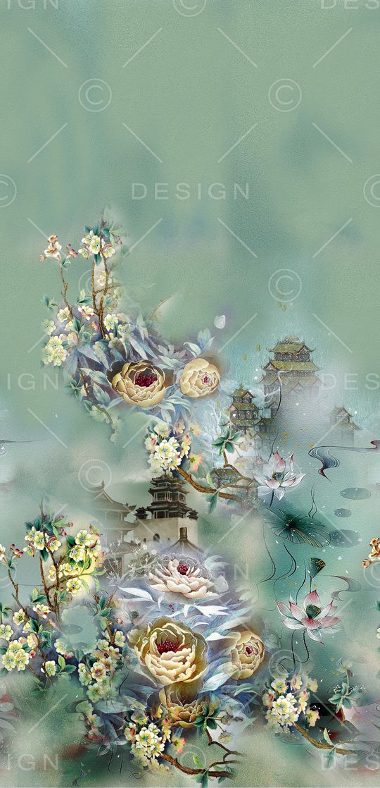 水彩印花华亿平台图片