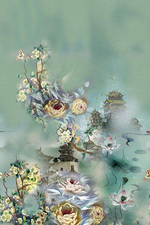 水彩印花华亿平台图片