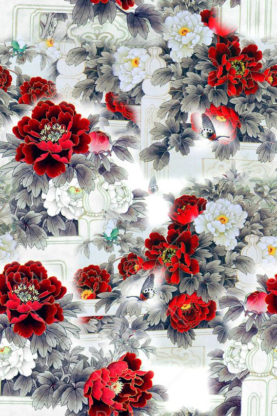 旗袍印花华亿平台图片