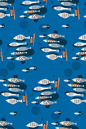 鱼印花华亿平台图片