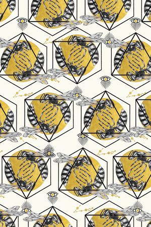 几何印花华亿平台图片