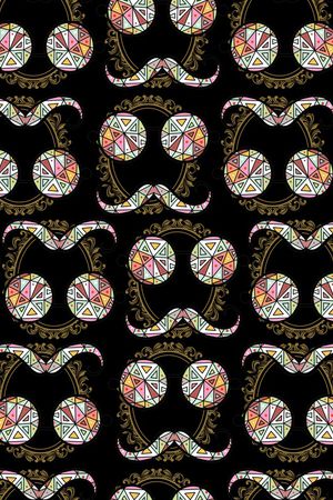 几何印花华亿平台图片