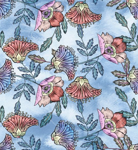 佩斯利印花华亿平台图片