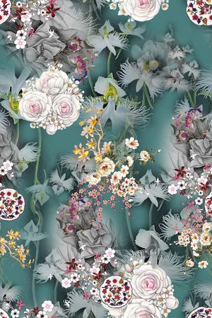 复古印花华亿平台图片