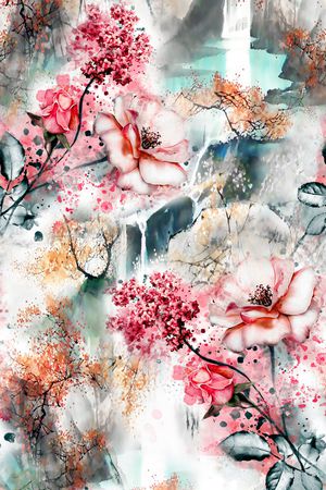 旗袍印花华亿平台图片