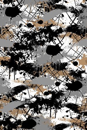 抽象男装印花华亿平台图片