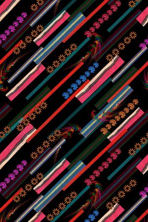 几何印花华亿平台图片