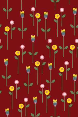 矢量花朵印花华亿平台图片