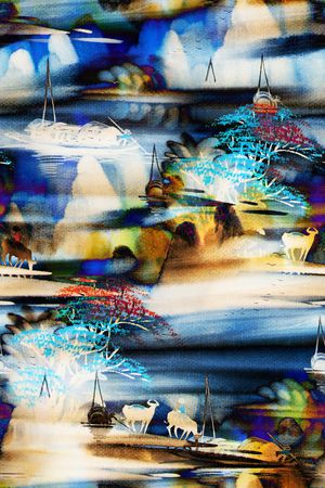 抽象印花华亿平台图片