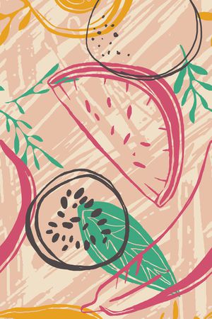 绿植树叶印花华亿平台图片