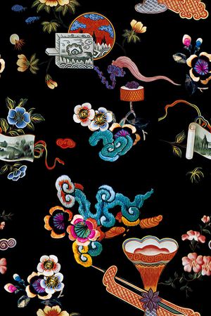 男装满版花印花华亿平台图片