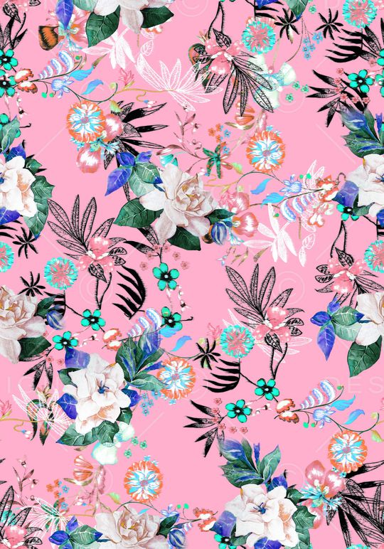 绿植树叶印花华亿平台图片