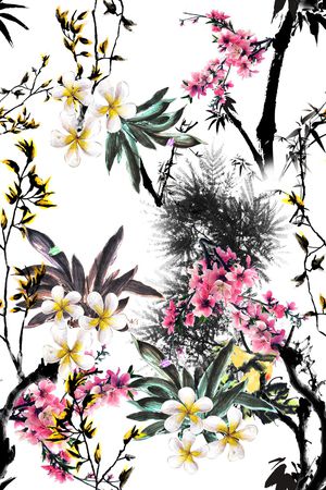 连衣裙印花华亿平台图片