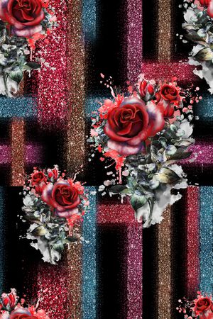 花卉印花华亿平台图片