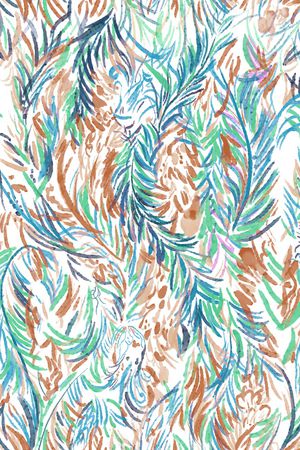 绿植树叶印花华亿平台图片