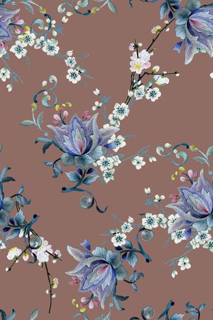 梅花印花华亿平台图片