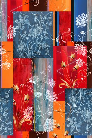 真丝印花华亿平台图片