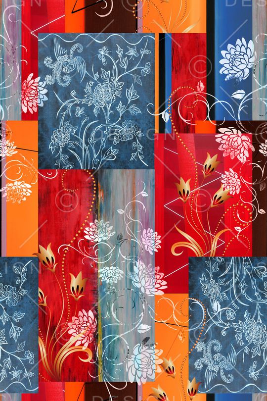 真丝印花华亿平台图片