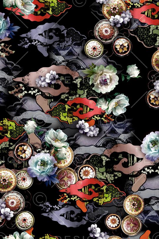 香云纱印花华亿平台图片