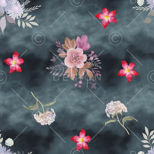 绿植树叶印花华亿平台图片