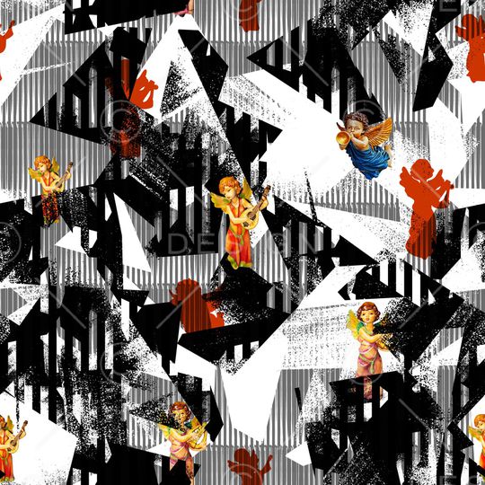 几何印花华亿平台图片