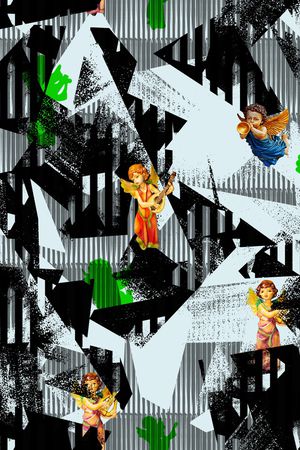 几何印花华亿平台图片