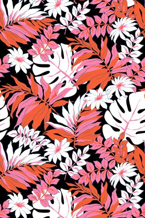 民族花卉印花华亿平台图片