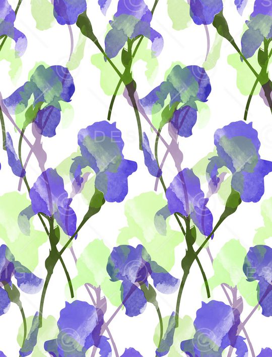 清爽底花卉印花华亿平台图片