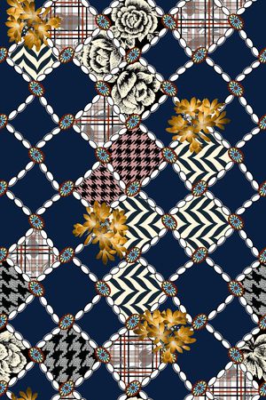 几何印花华亿平台图片