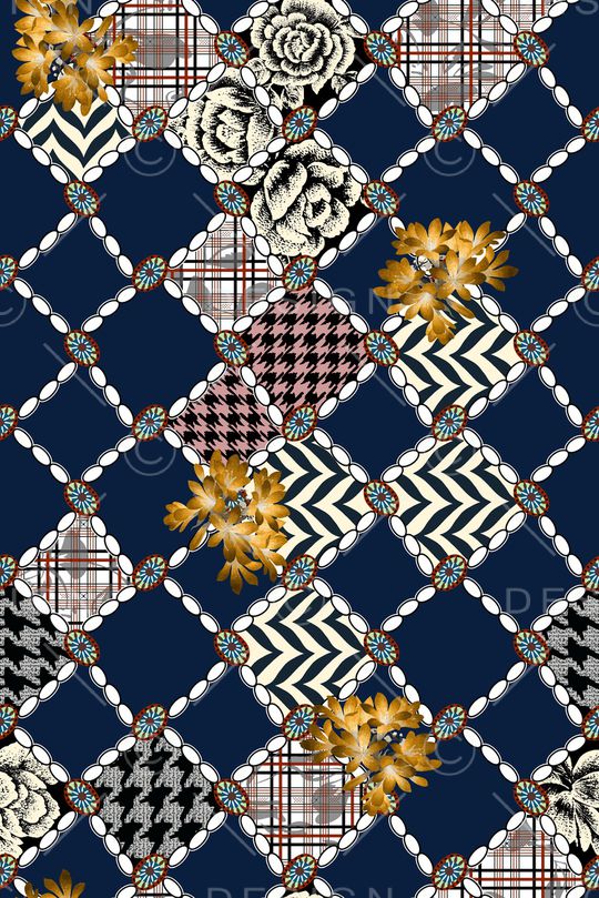 几何印花华亿平台图片