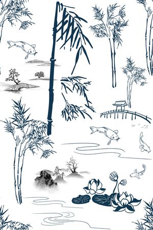 荷花印花华亿平台图片