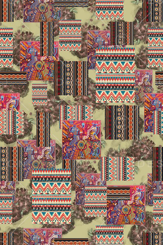 连衣裙印花华亿平台图片