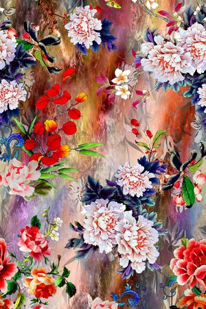 旗袍印花华亿平台图片